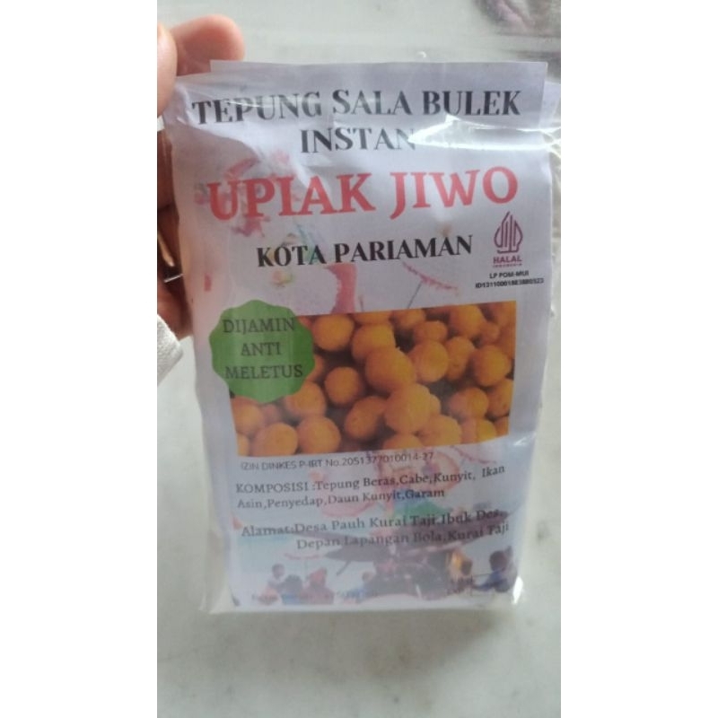 

Tepung Sala Bulek Upiak Jiwo Asli Pariaman 250gr