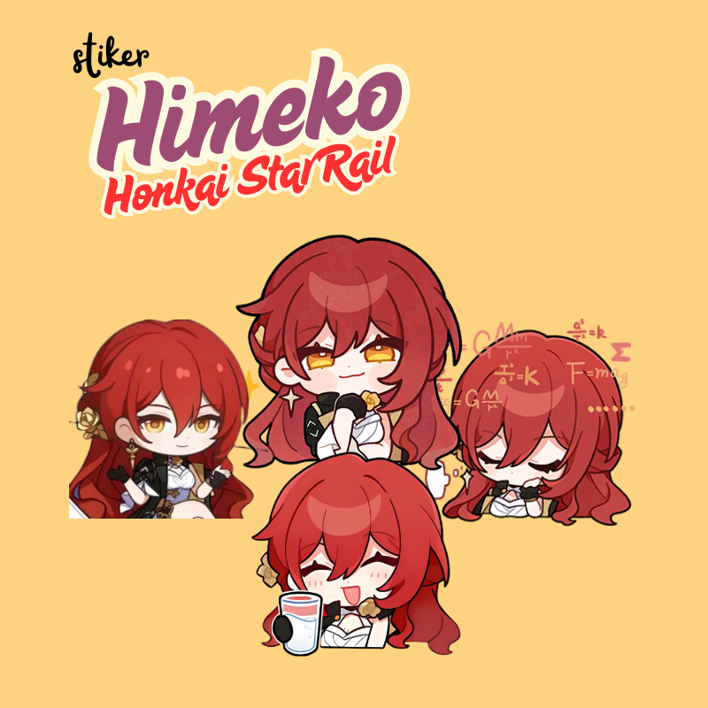 

STIKER HIMEKO HSR | STICKER HIMEKO HONKAI STAR RAIL 7 CM VINYL GLOSSY ANTI AIR