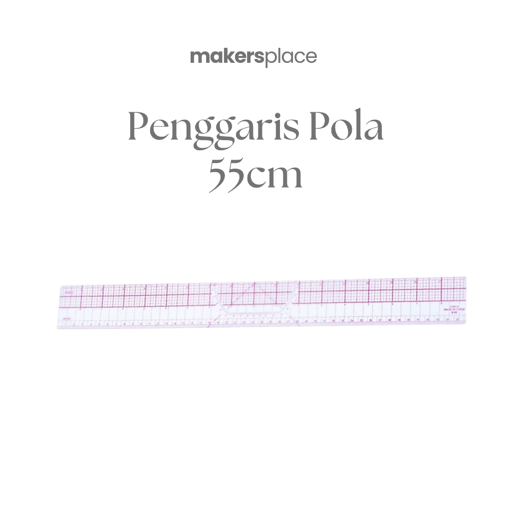 

MAKERSPLACE Penggaris Pola Lurus 55cm