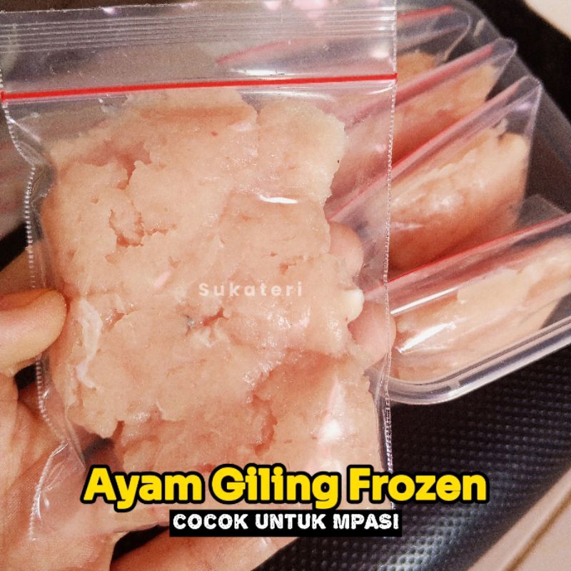 

Ayam giling MPASI - Paha/dada - Fresh Frozen sudah di kemas per 50 gram- Praktis di Medan