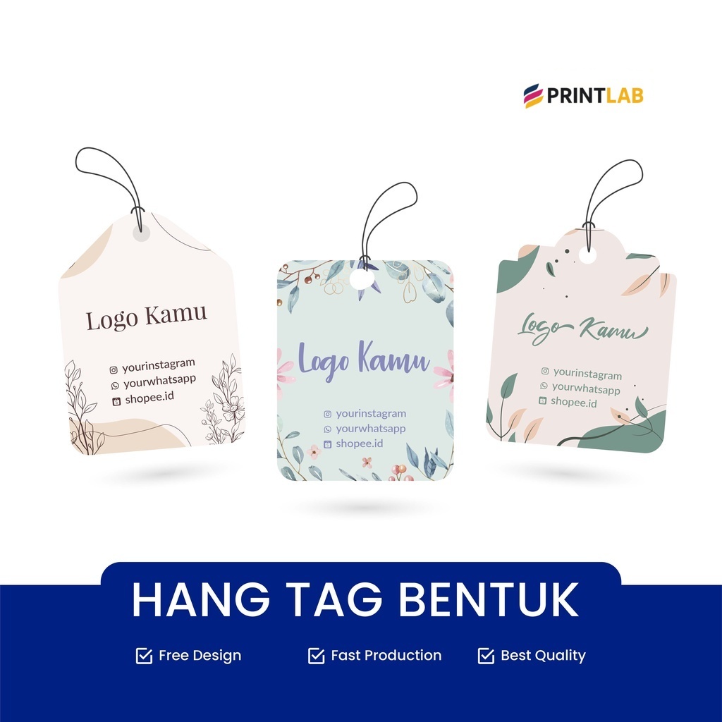

JasaPrintLab Hang Tag Bentuk - Label Baju Bentuk - Cetak Hangtag Baju Bentuk - Label Merek - Hang Tag custom dengan Free Design Template