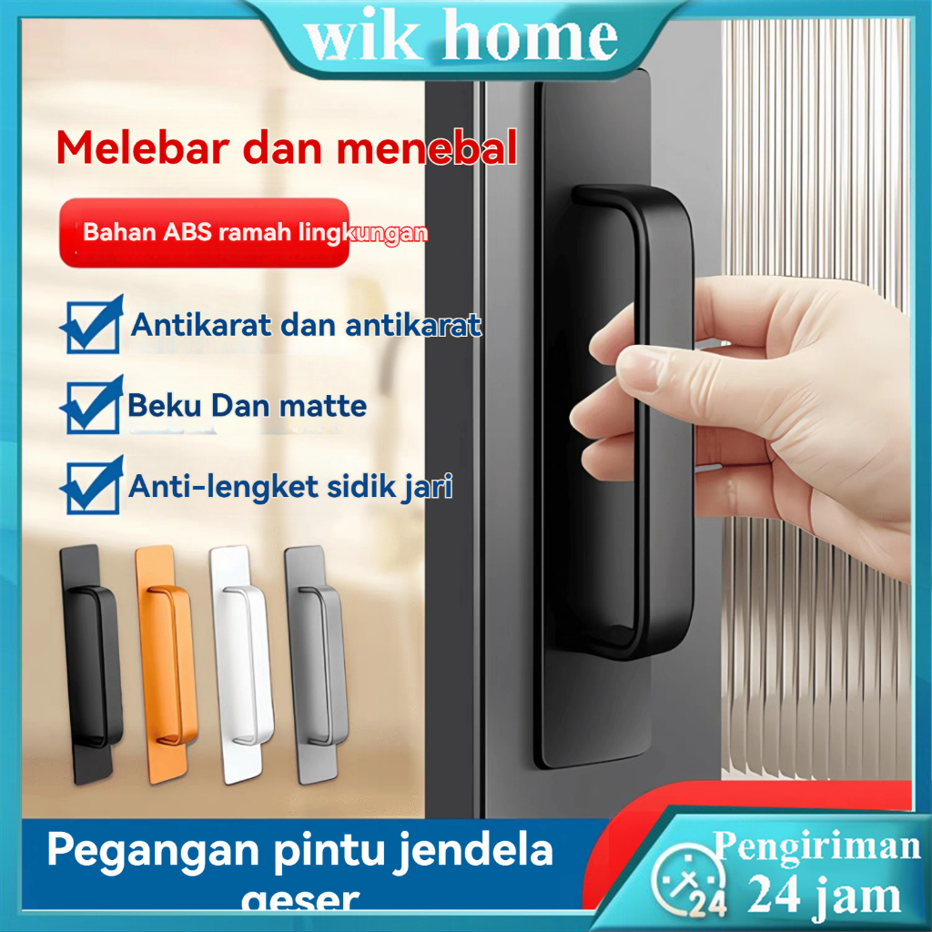 gagang handle handel tempel lemari rak laci pintu pegangan kaca jendela geser RKG Tarikan Gagang Pin