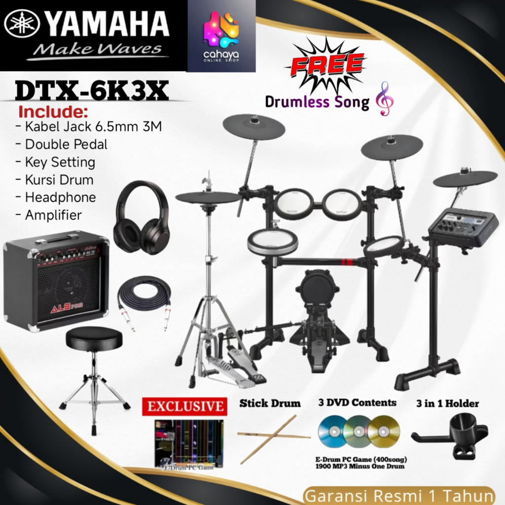 Drum Elektrik amaha DTX6K3-X  Drum Elektrik / DTX6K3X / DTX 6K3X / 6K3 / 6K3X DTX6K3 X DTX 6K3 DTX6 