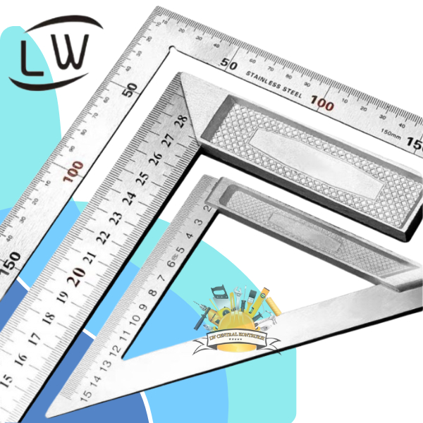 

PENGGARIS SIKU BESI HIGH QUALITY TUKANG / TRIANGLE RULER - 200MM