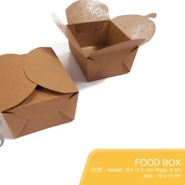 

paperbox kraft coklat small packaging dimsum siomay takoyaki laminasi food pail 9x11.5x6 cm