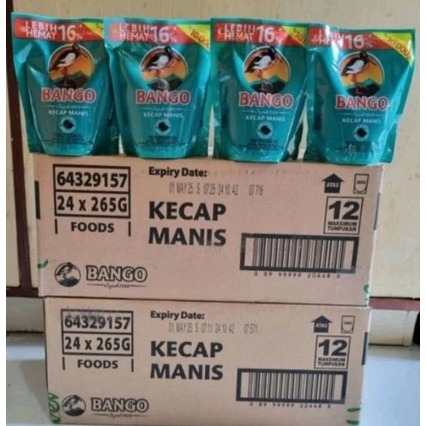 

( 1CTN = 24PCS) BANGO KECAP MANIS 265GR