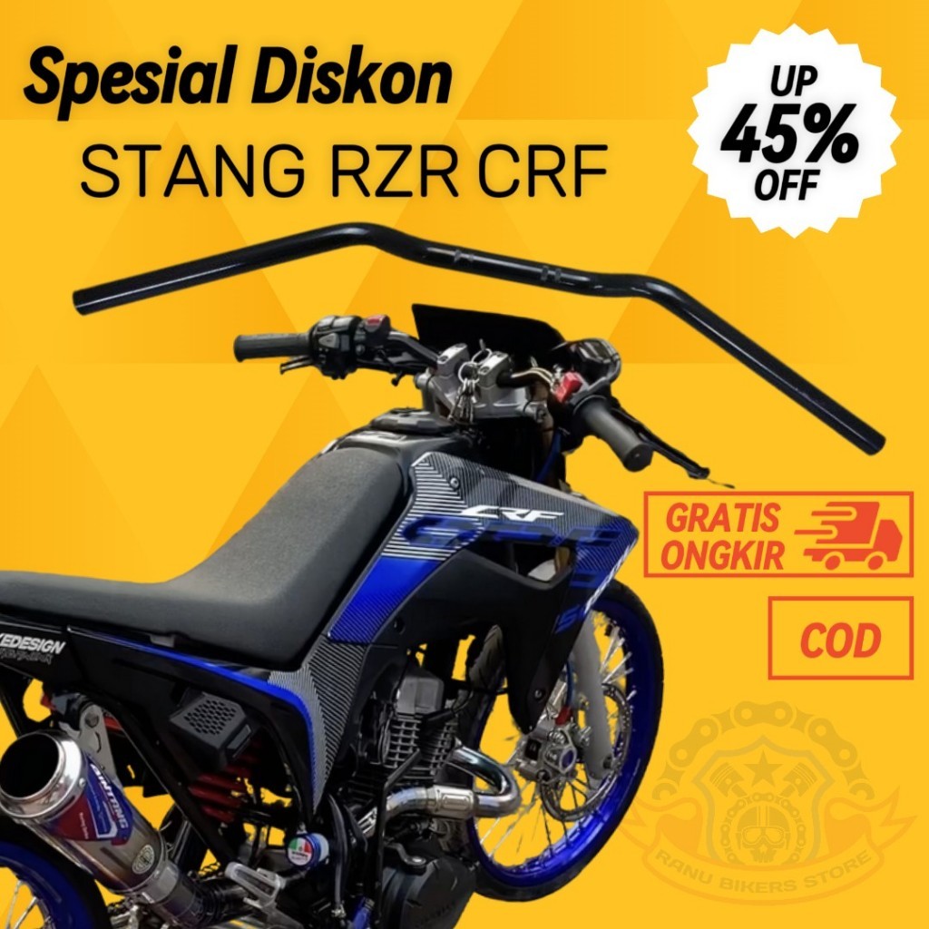 Stang Stir RZR 20mm Bahan Tebal 2mm PNP CRF KLX SUREX HEREX (BISA COD)