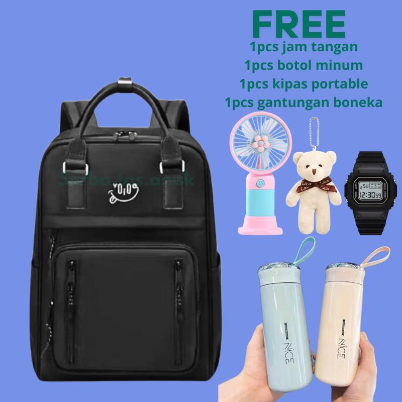 sastra tas bahu kecil tas ransel wanita import tas sekolah kanvas fashion bag backpack sekolah banya