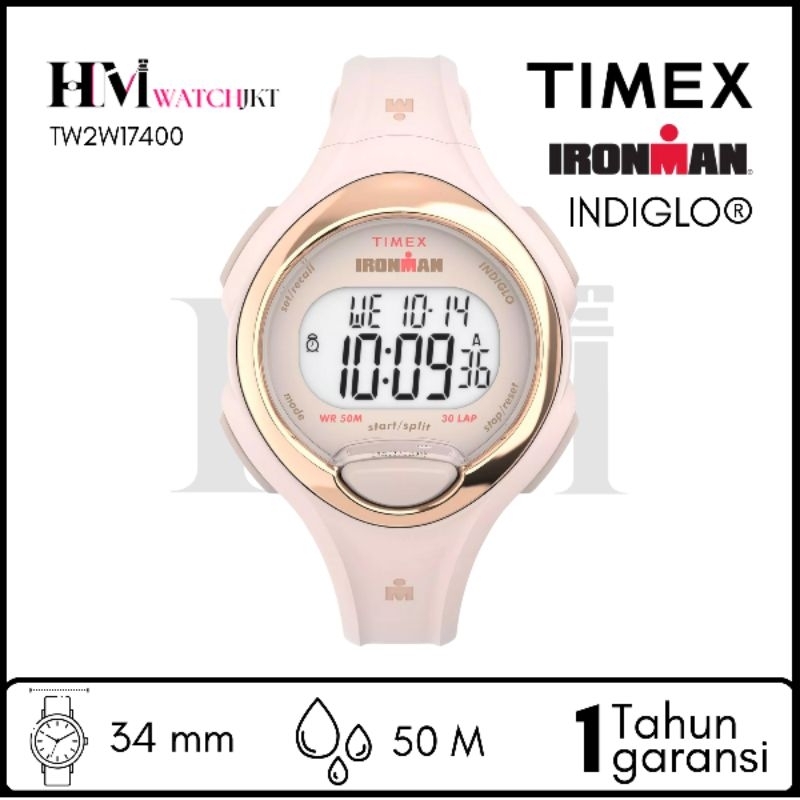 TIMEX TW2W17400 IRONMAN Essential Jam Tangan Wanita Original Digital Antiair