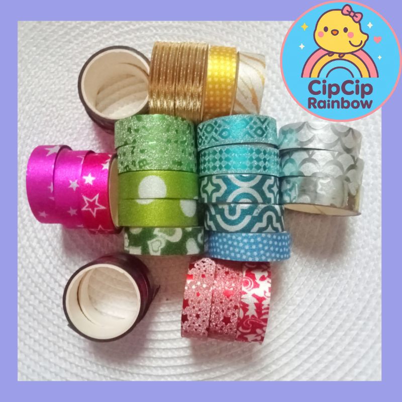 

Selotip Glitter Warna-warni Fancy