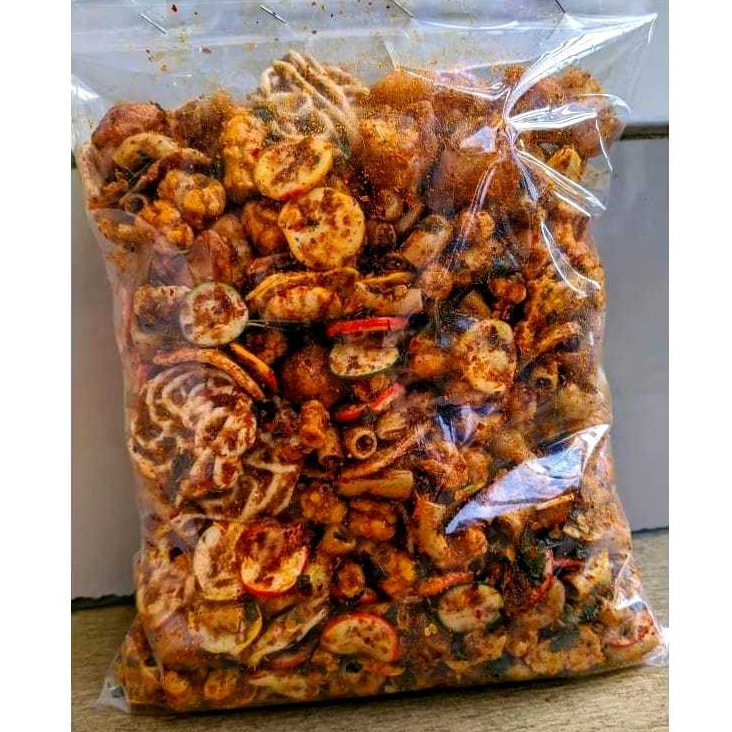 

Seblak Kerupuk Mix\Campur,Seblak Kerupuk Kering Pedes Daun Jeruk 1kg