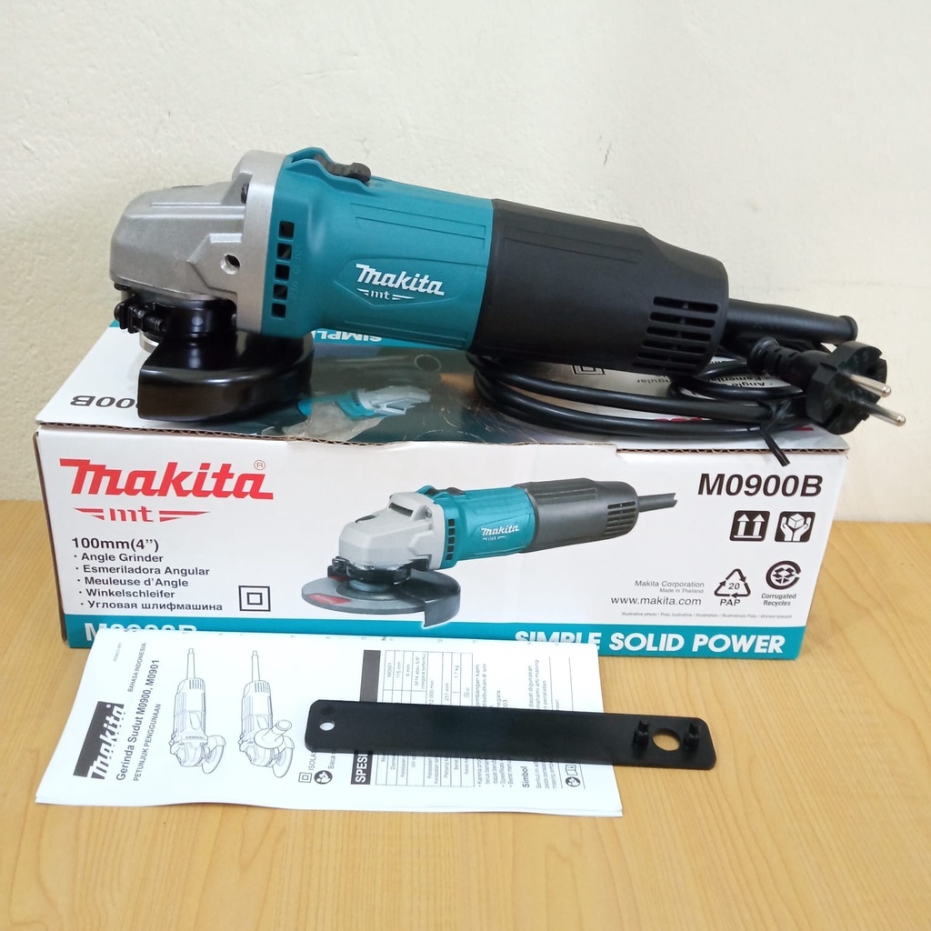 Mesin Gerinda Tangan model MAKITA 4" inch Listrik - MIKAYO Electric Angle Grinder Gratis Batu Potong