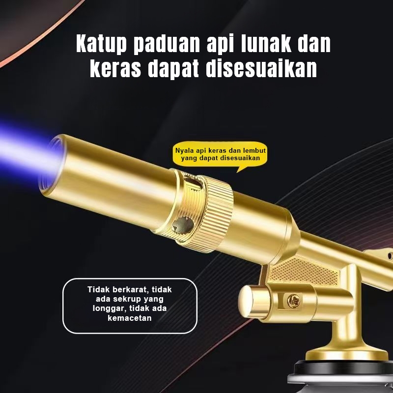 Portable Gas Torch Bbq Blow Lamp Manual Kepala Gas Las Kaleng Flame Gun Korek Bakar Sate Seafood Bbq