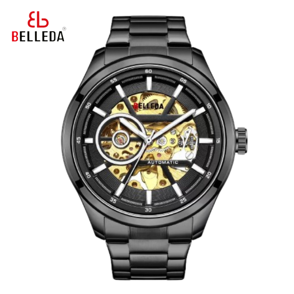 BELLEDA Jam Tangan Pria Belleda 9460 Otomatis Rantai Man Watch Original Tahan Air Original
