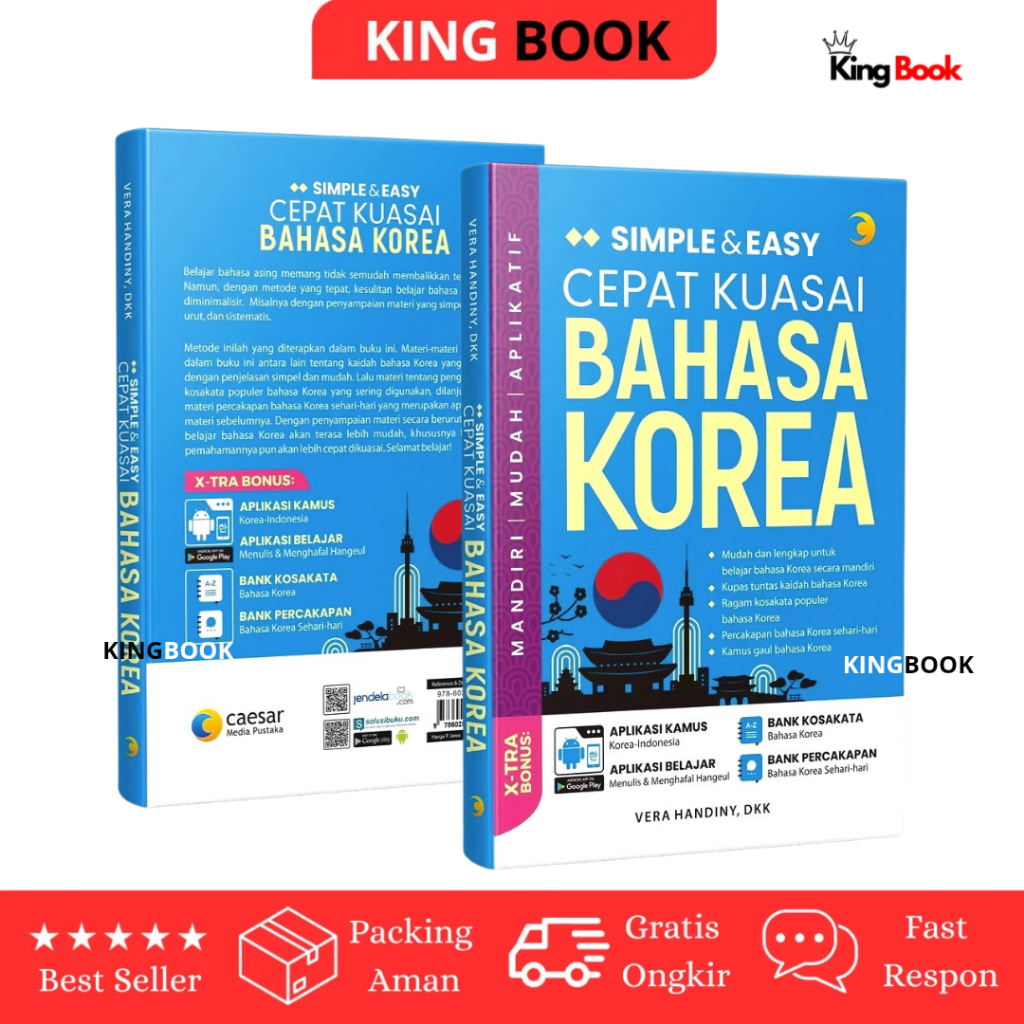 Buku Simple and Easy Cepat Kuasai Bahasa Korea Kosa Kata Sehari Hari Mudah & Lengkap Untuk Dipahami