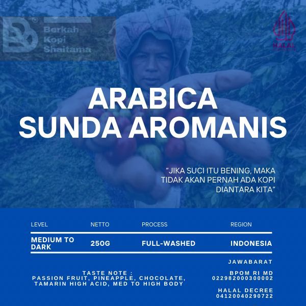 

Arabika Sunda Aromanis / Biji Kopi / Roast Bean Coffee