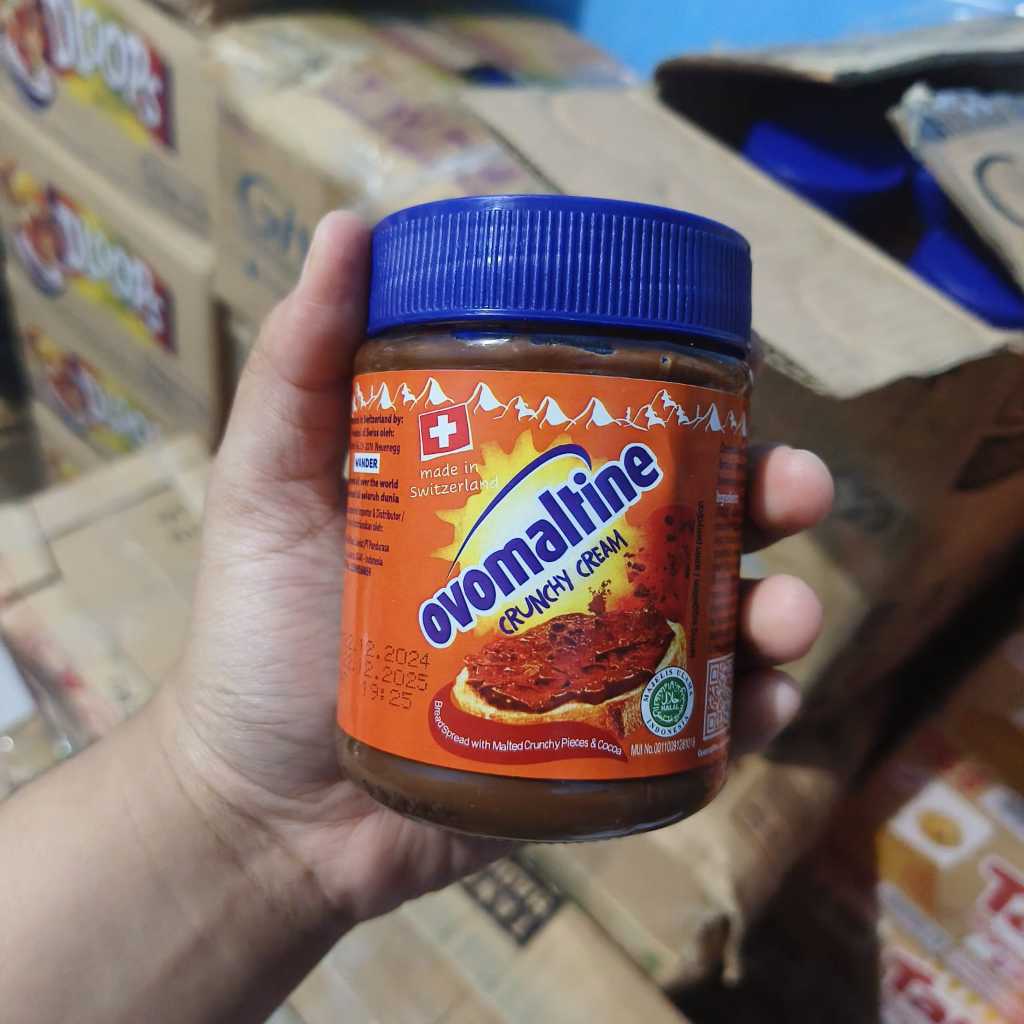 

Ovomaltine Crunchy Cream 230 gram Selai murah makanan olesan roti