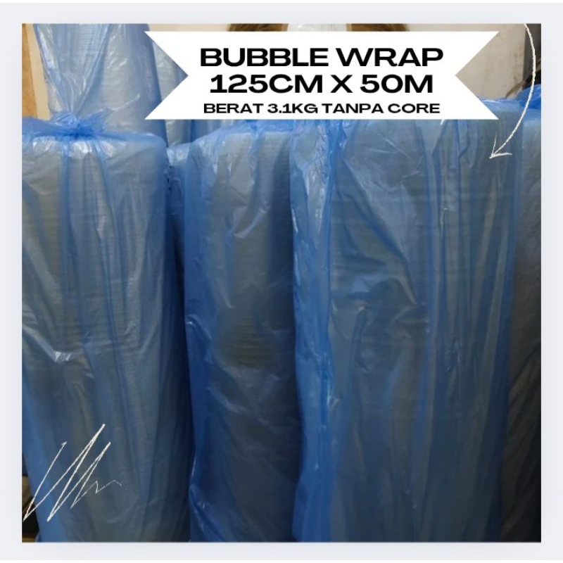 

Bubble Wrap Tebal 125cm x 50cm Bening 3KG