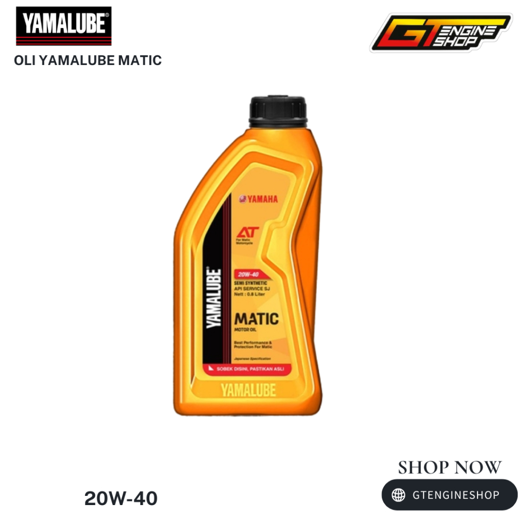 PAKETAN OLI YAMALUBE MATIC + OLI GARDAN YAMALUBE OLI YAMALUBE MATIC SEMI SYNTHETIC 20W-40