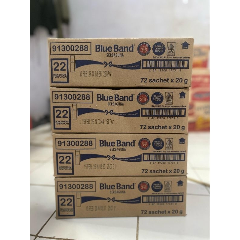 

blueband renteng 72sachet x 20g paket 10 karton