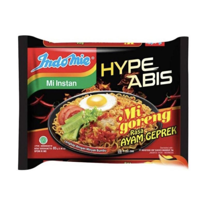 

Indomie Hype Abis | Rasa Ayam Geprek 85gr per bks