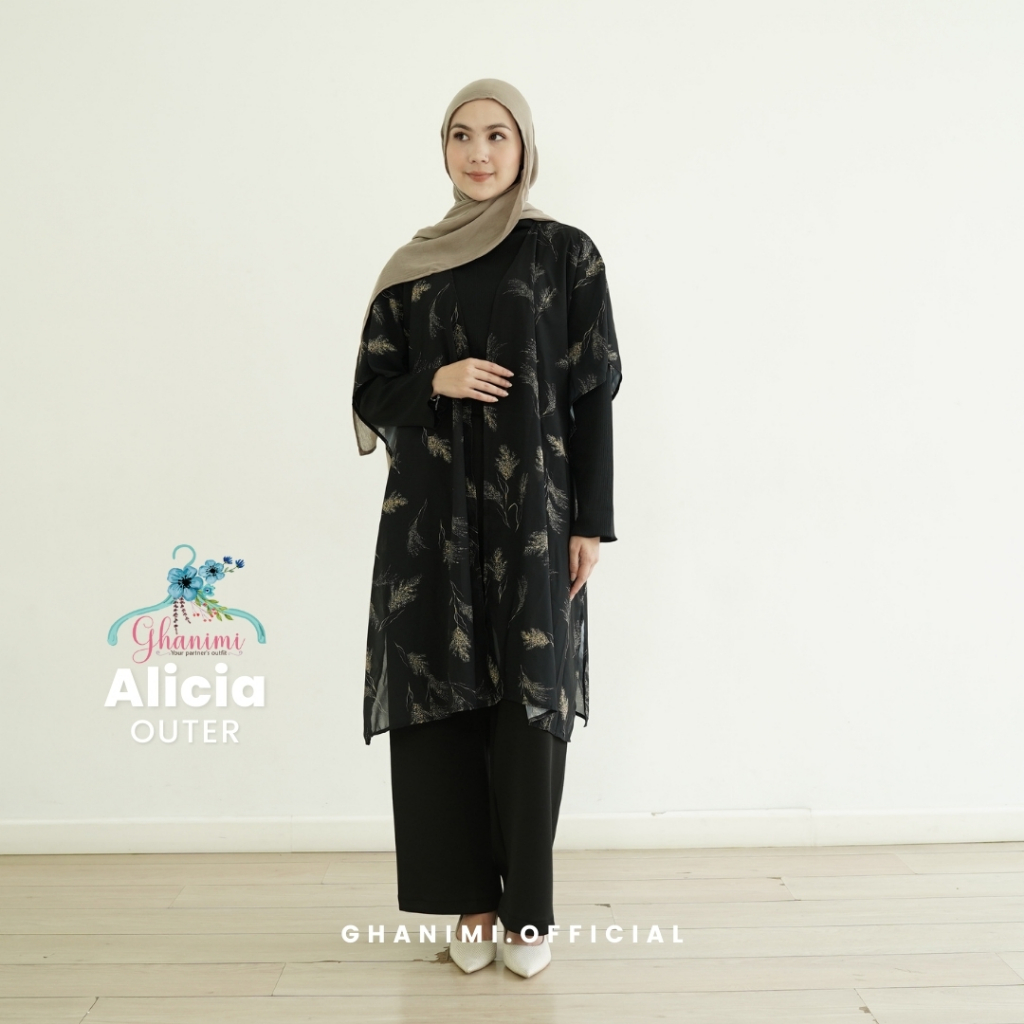 Ghanimi - Alicia Outer / Outer Motif / Outer Panjang / Long Outer