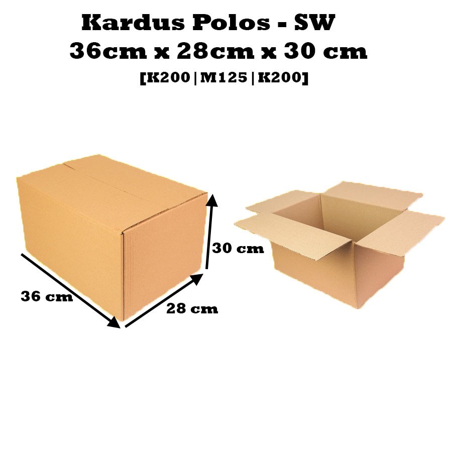 

KARDUS | BOX | KARTON PACKING ( 36 x 28 x 30 ) POLOS BARU