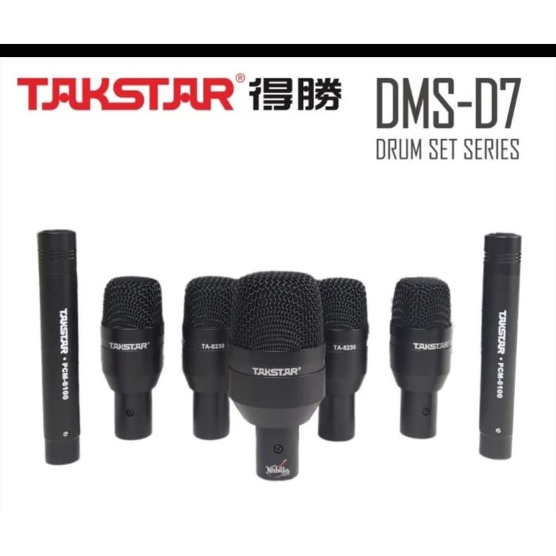 [Ready Stock] Mic Drum TACKSTAR DMS D7 dms-d7 michrophone drum set takstar original