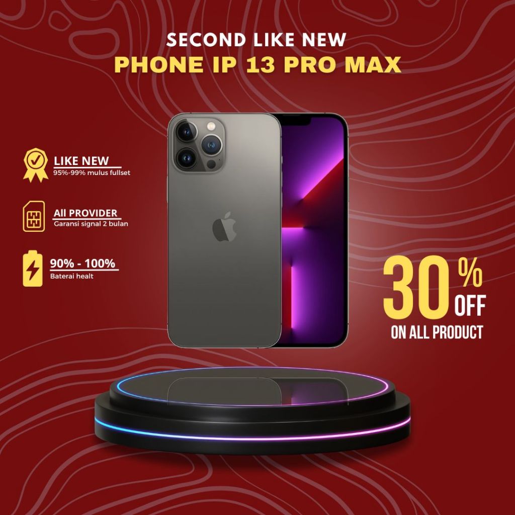 IP 13 PRO MAX 256GB/128GB SECOND ORIGINAL