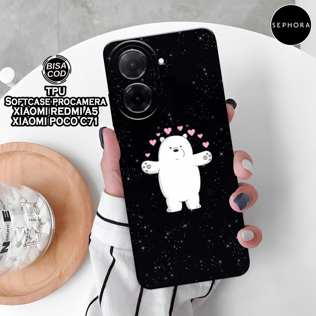 Case Xiaomi Redmi A5 4G 2025 Terbaru - Fashion Case Bear - Softcase Xiaomi Redmi A5 - Case Pro Camer