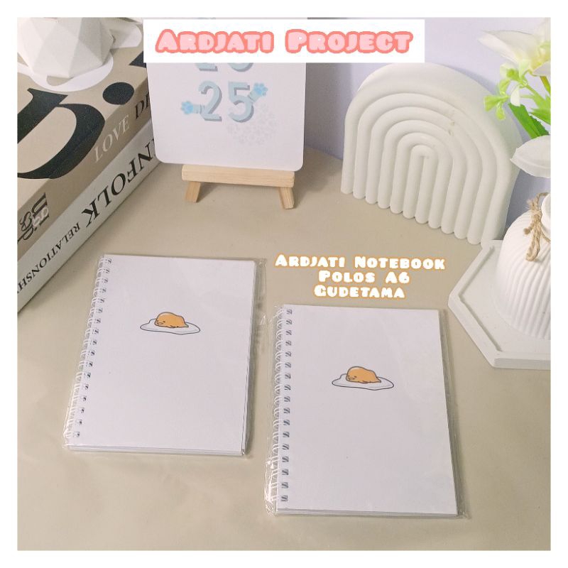 

A6 Notebook Karakter Kartun Gudetama Telur Malas (Isi Polos)