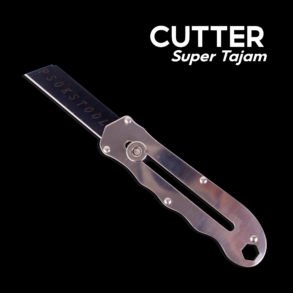 

SEJAHTERA SELALU - Pisau Cutter Stainless Multifungsi Tahan Karat Super Tajam