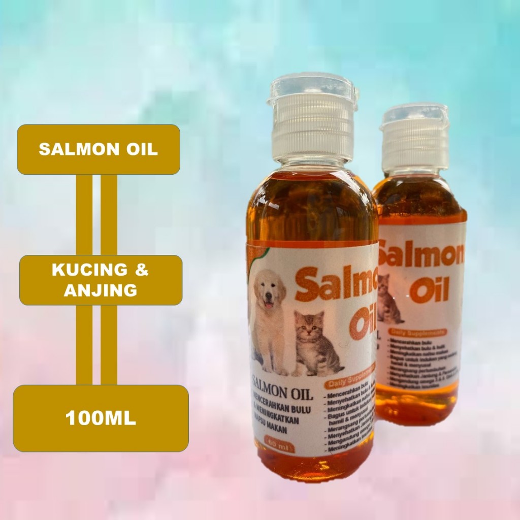 minyak ikan salmon oil pure murni 100% asli import NORWEGIA