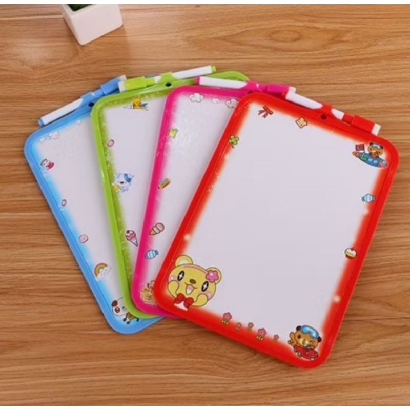 

Papan Tulis Anak Whiteboard Gambar Edukasi Anak White Board Mini Spidol Bisa Dihapus