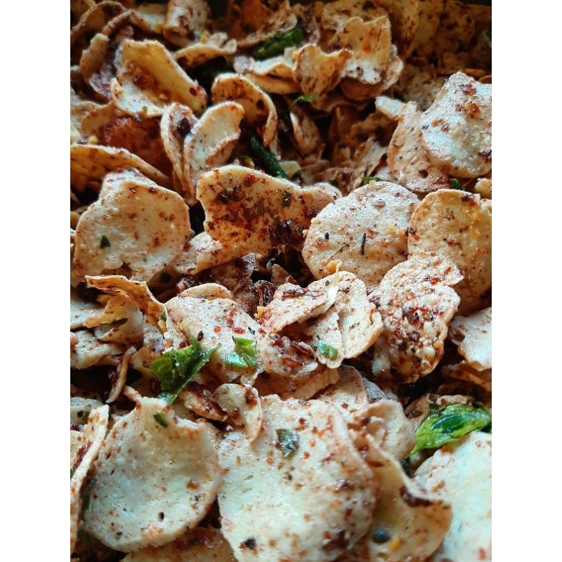 

Basreng Chili Oil Mbak Purrr 250gr || Pedas Daun Jeruk