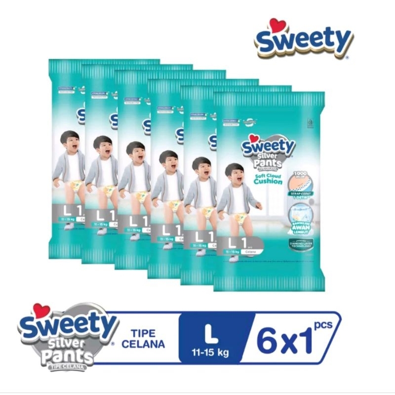SWEETY SILVER RENCENG 6x1s (6s)
