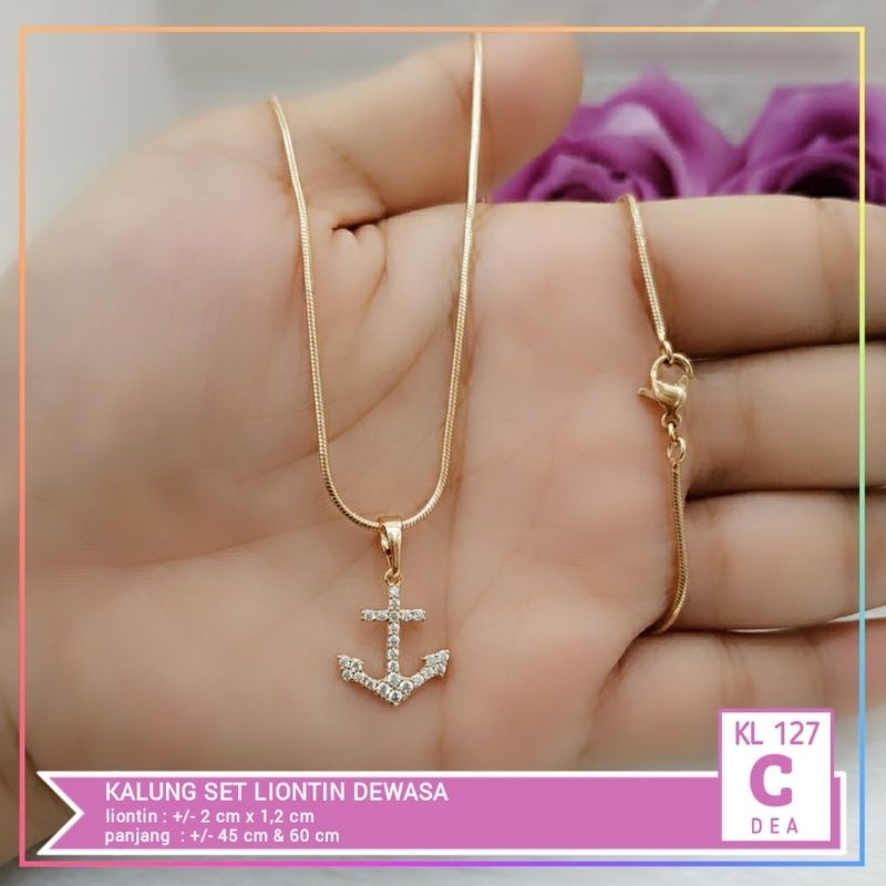 Kalung lionting dewasa emas 24 karat