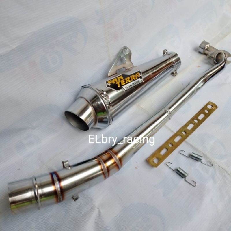 knalpot racing FANTERA untuk motor supra x 125,Karisma, Shogun 125, jupiter z, vega R, astrea grand,