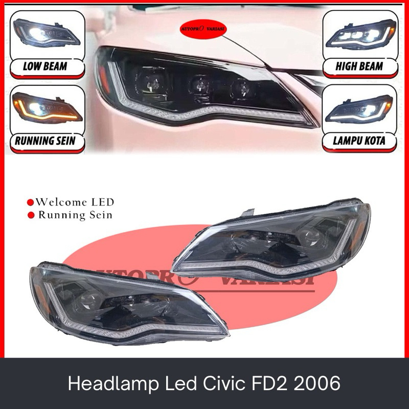 Headlamp Civic FD2 2006 LED