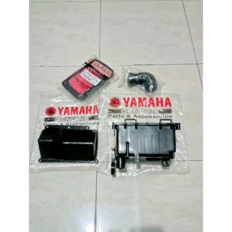 Box filter saringan udara motor Yamaha 1 set  Mio Sporty , Mio Smilei Asli Original ygp