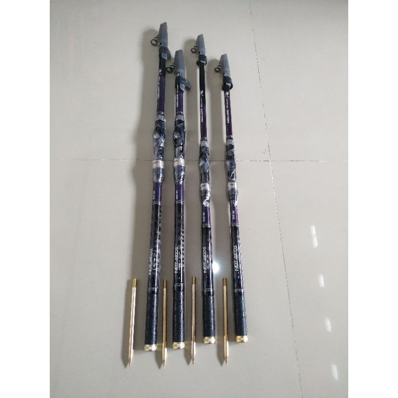Joran Telescop Anten Scorpion DMZ Reel Seat Fuji Carbon Jepang 240 270 300 360 Model Kolongan Surf P