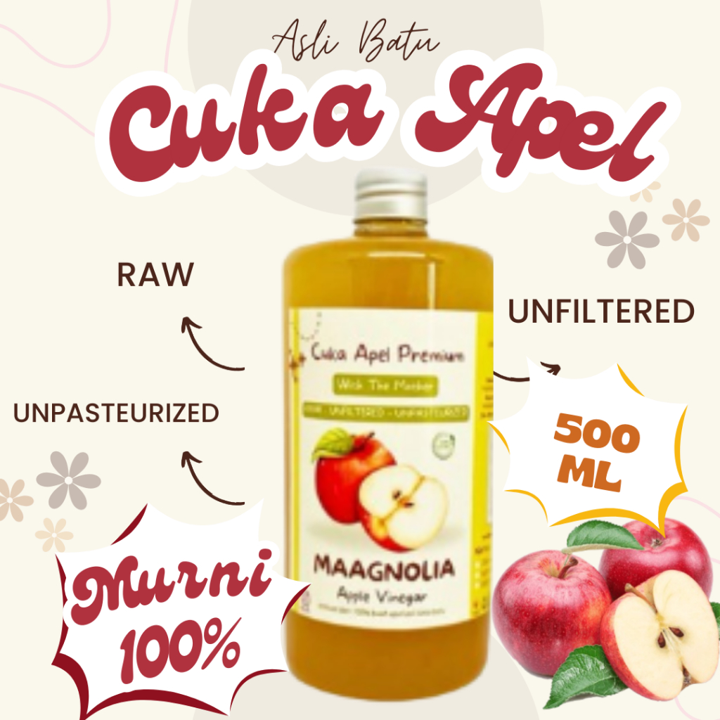 

Finega Apple Vinegar With Mother Cuka Apel Original Magnolia Cuka Apel Organik