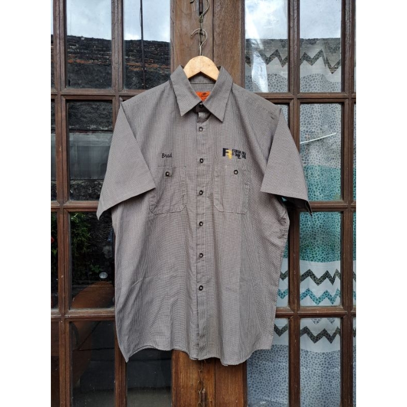 Kemeja REDKAP Workshirt Mens Large fit XXL