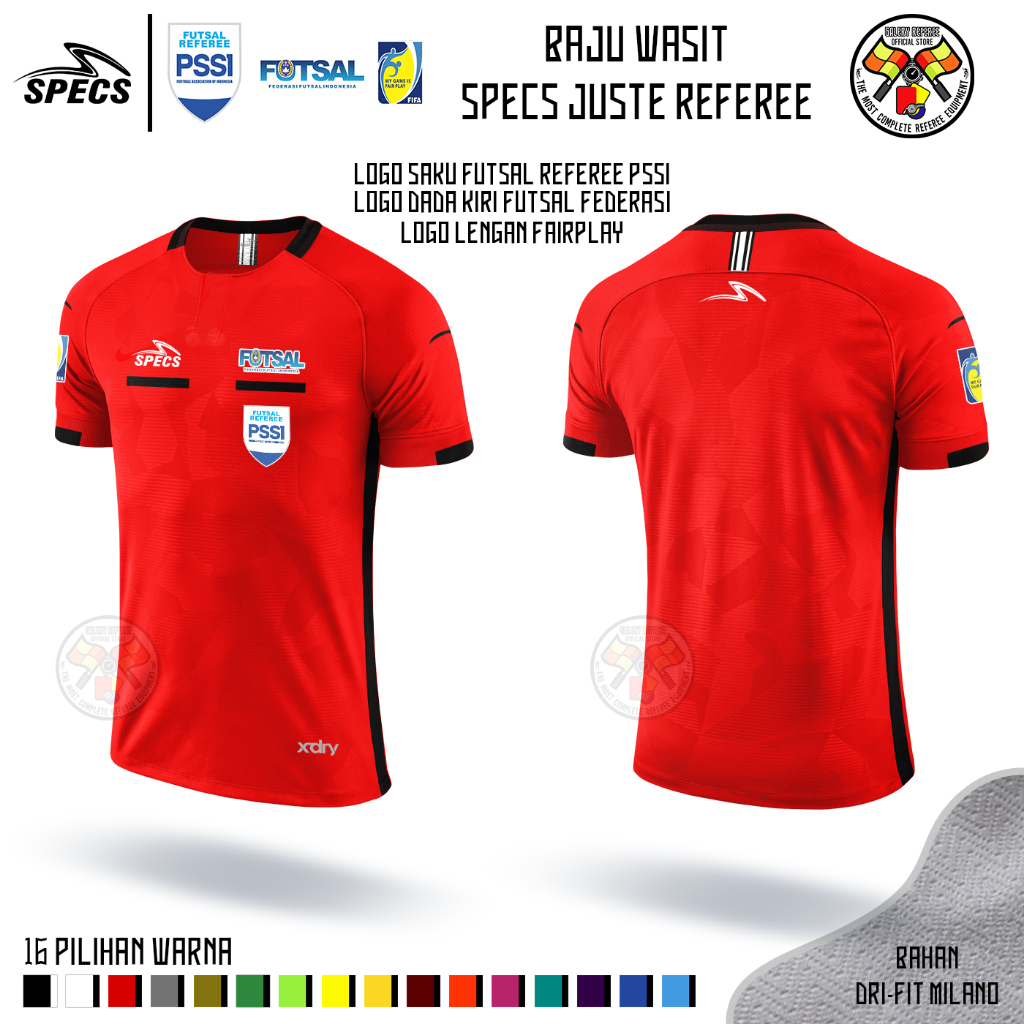 Baju Wasit FUTSAL - SPECS JUSTE REFEREE 2020/21