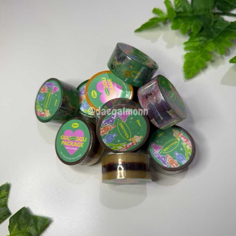

Masking Tape ggu ggu Enhypen set official Heeseung, Jake, Jay, Sunghoon, Sunno, Jungwon, Niki