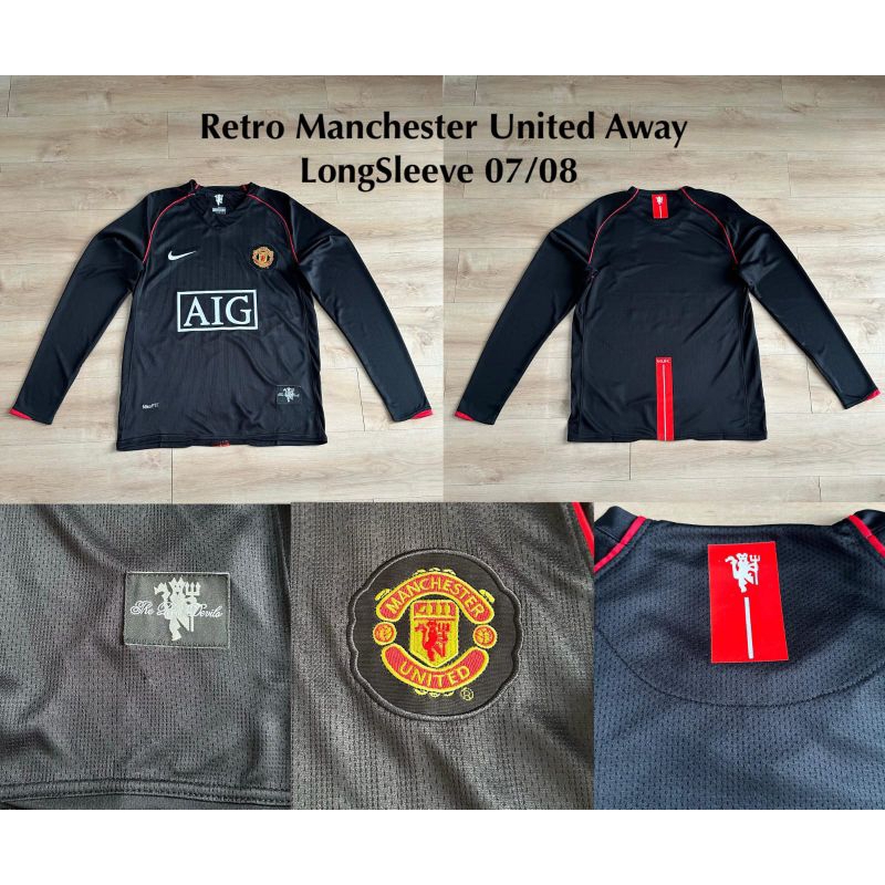 (Long Sleeve) Kaos Jersey Retro Mu Away LS 2007 2008 Grade Ori