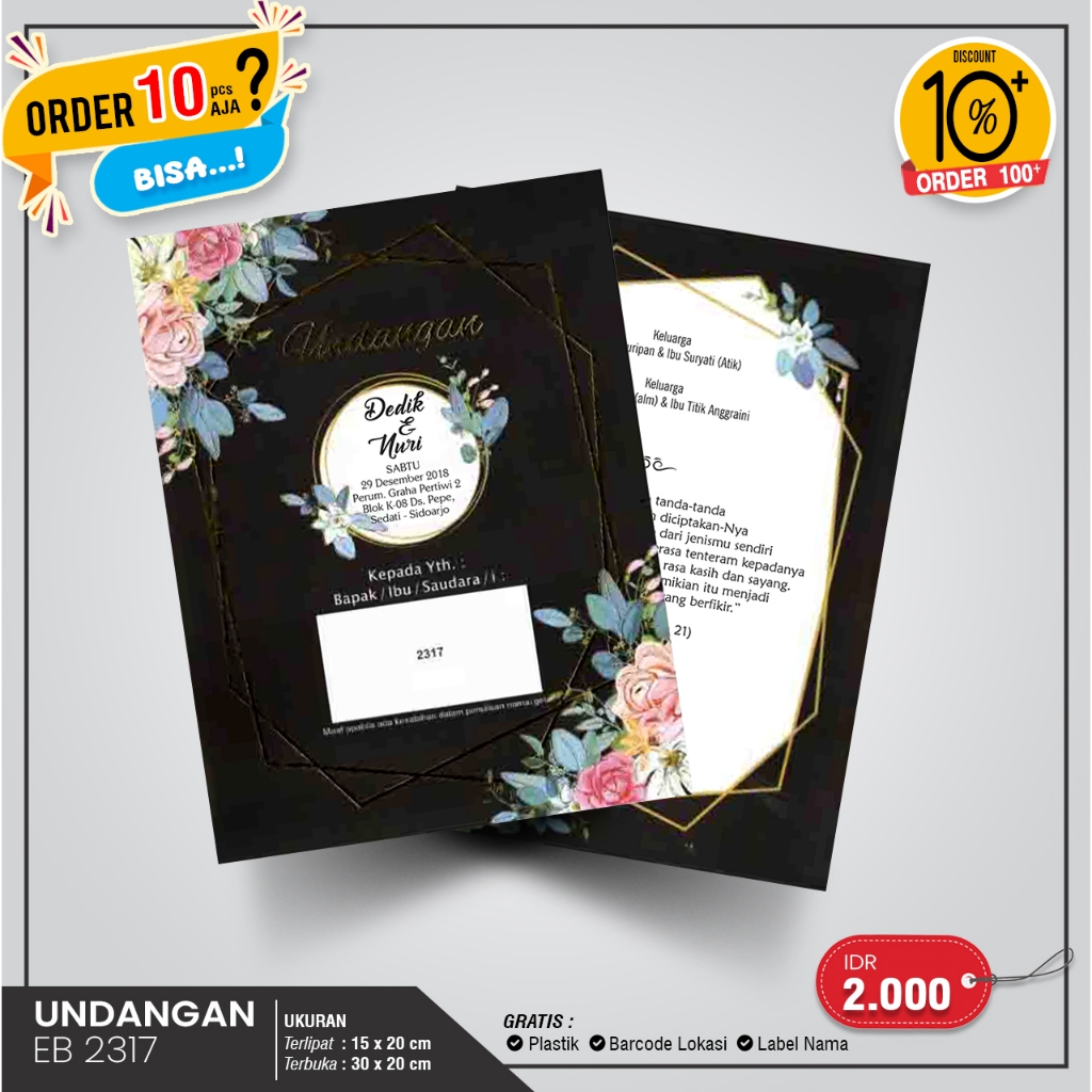 UNDANGAN EB2317 (MINIMAL 10 LEMBAR)