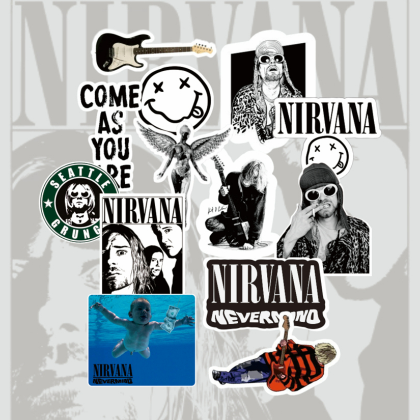 

Sticker Pack Band Nirvana/Kurt Cobain Series