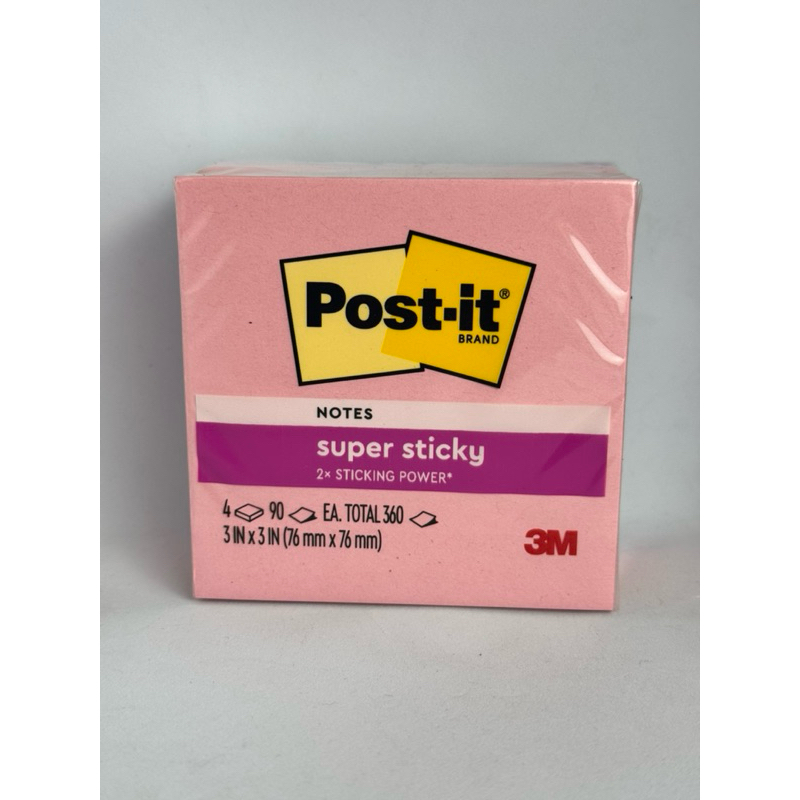 

Post-It 3M Super Sticky Notes 654-4SSFLA Kertas Memo 3in x 3in
