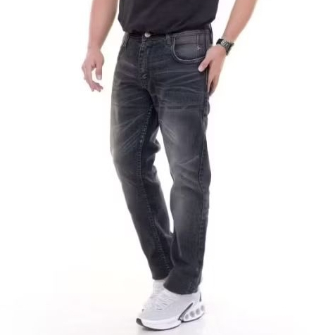ZEG jeans casual pants big size celana denim pria panjang slim fit melar premium